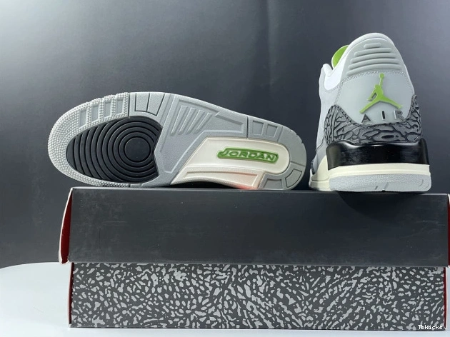 Cheap TBK 3 Air Jordan Chlorophyll Retro 136064-006 0814
